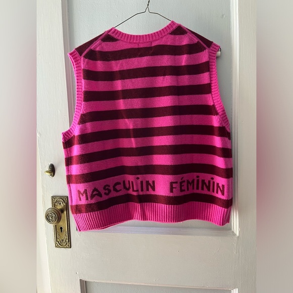 Clare V. X Monoprix Masculin Féminin Sweater Vest (L) - Picture 5 of 8